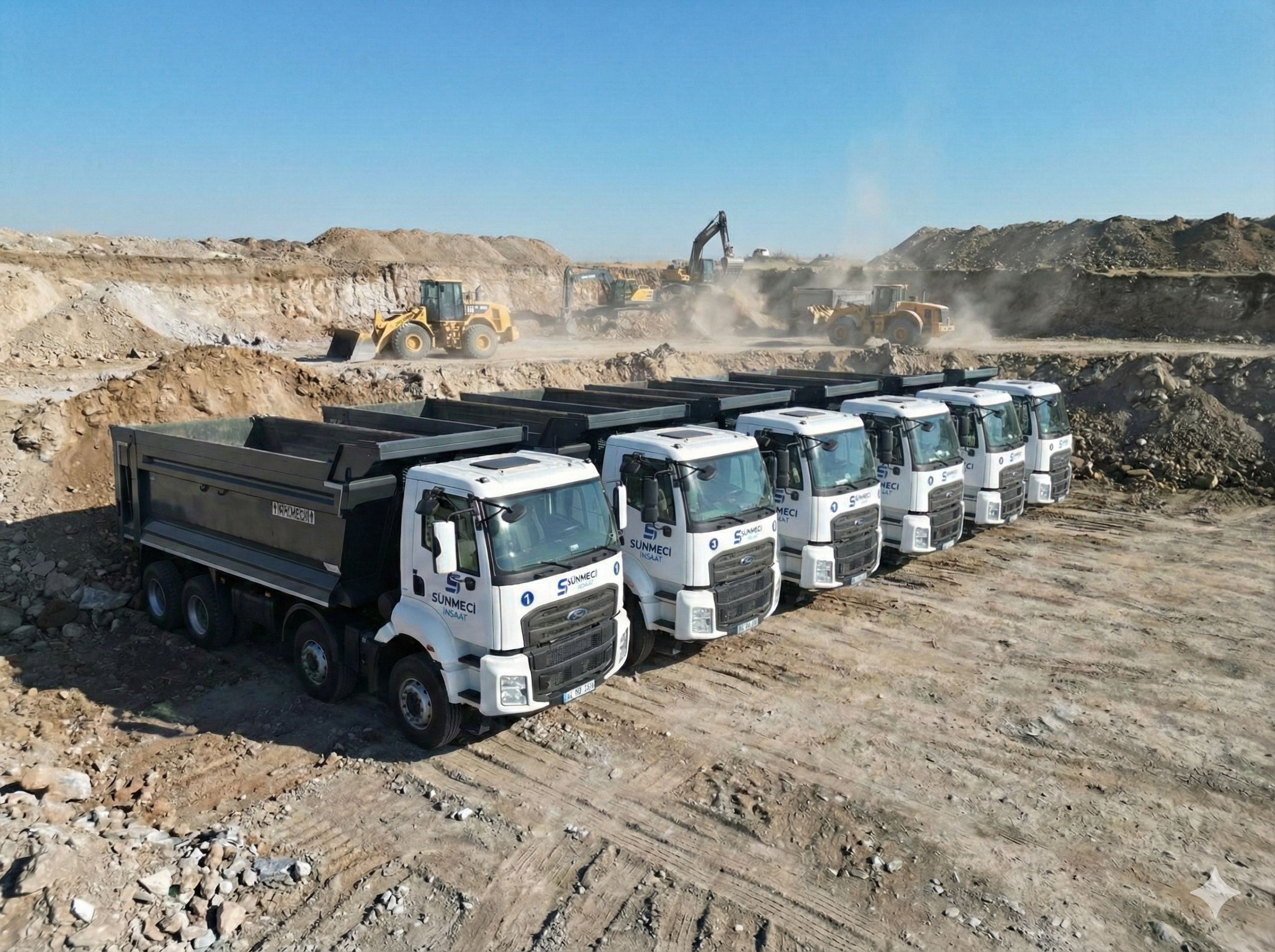 Sürmeci İnşaat hafriyat sahası – ekskavatör çalışması